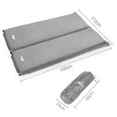 Weisshorn Self Inflating Double Mattress - Grey - sportscrazy.com.au