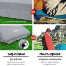 Weisshorn Self Inflating Double Mattress - Grey - sportscrazy.com.au