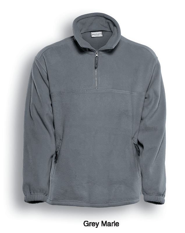 Polar Fleece 1/2 Zip Pullover Grey