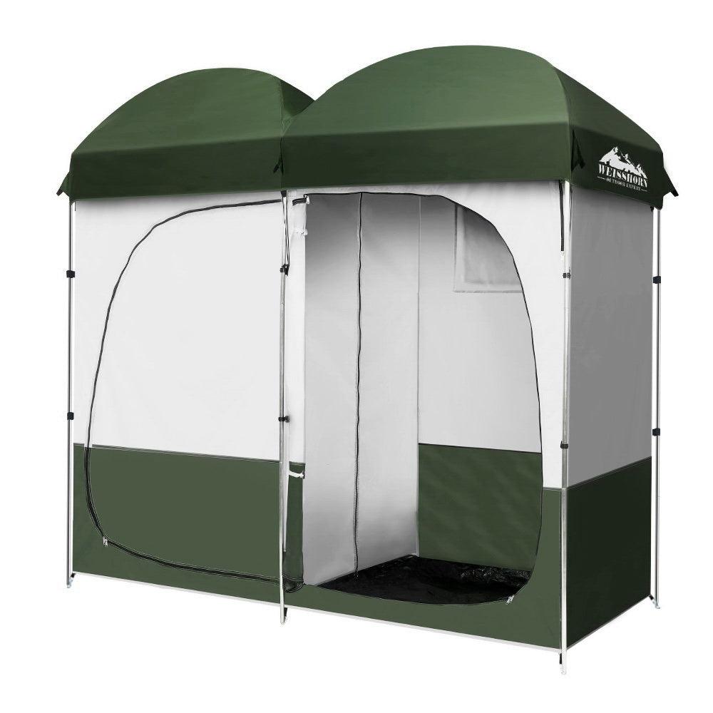shower/toilet tent Weisshorn Double Camping Shower Toilet Tent