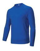 Mens Long Sleeve Rash Shirt - Royal - sportscrazy.com.au