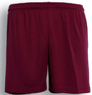 Kids Plain Soccer Shorts - Burgundy - sportscrazy.com.au