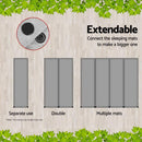 Weisshorn Single Self Inflating Mattress - Grey - sportscrazy.com.au