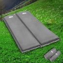 Weisshorn Self Inflating Double Mattress - Grey - sportscrazy.com.au