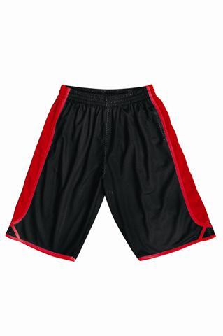 Kids Basketball Shorts - Black/Red - sportscrazy.com.au
