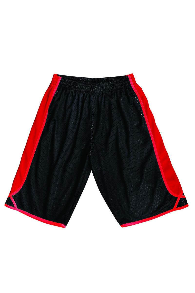 Basketball Shorts - Black/Red - sportscrazy.com.au