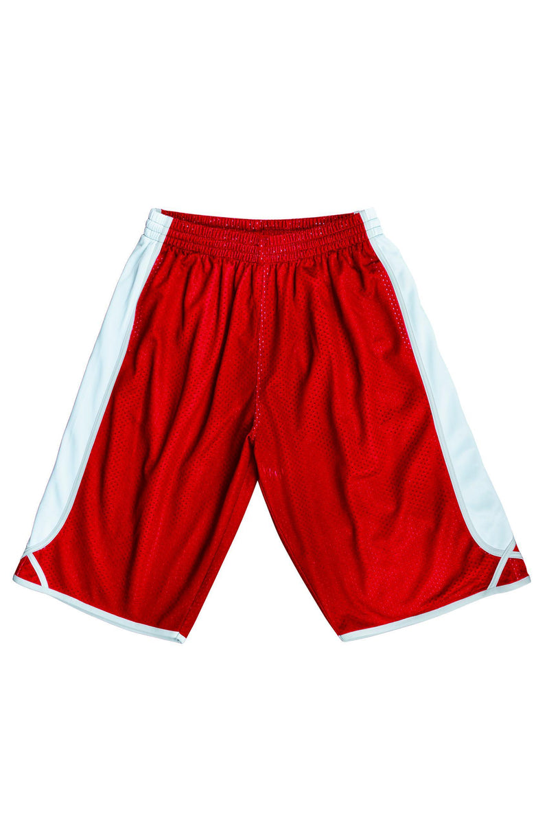 Basketball Shorts - Red/White - sportscrazy.com.au