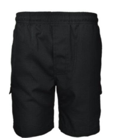 Boys School Cargo Shorts - Black