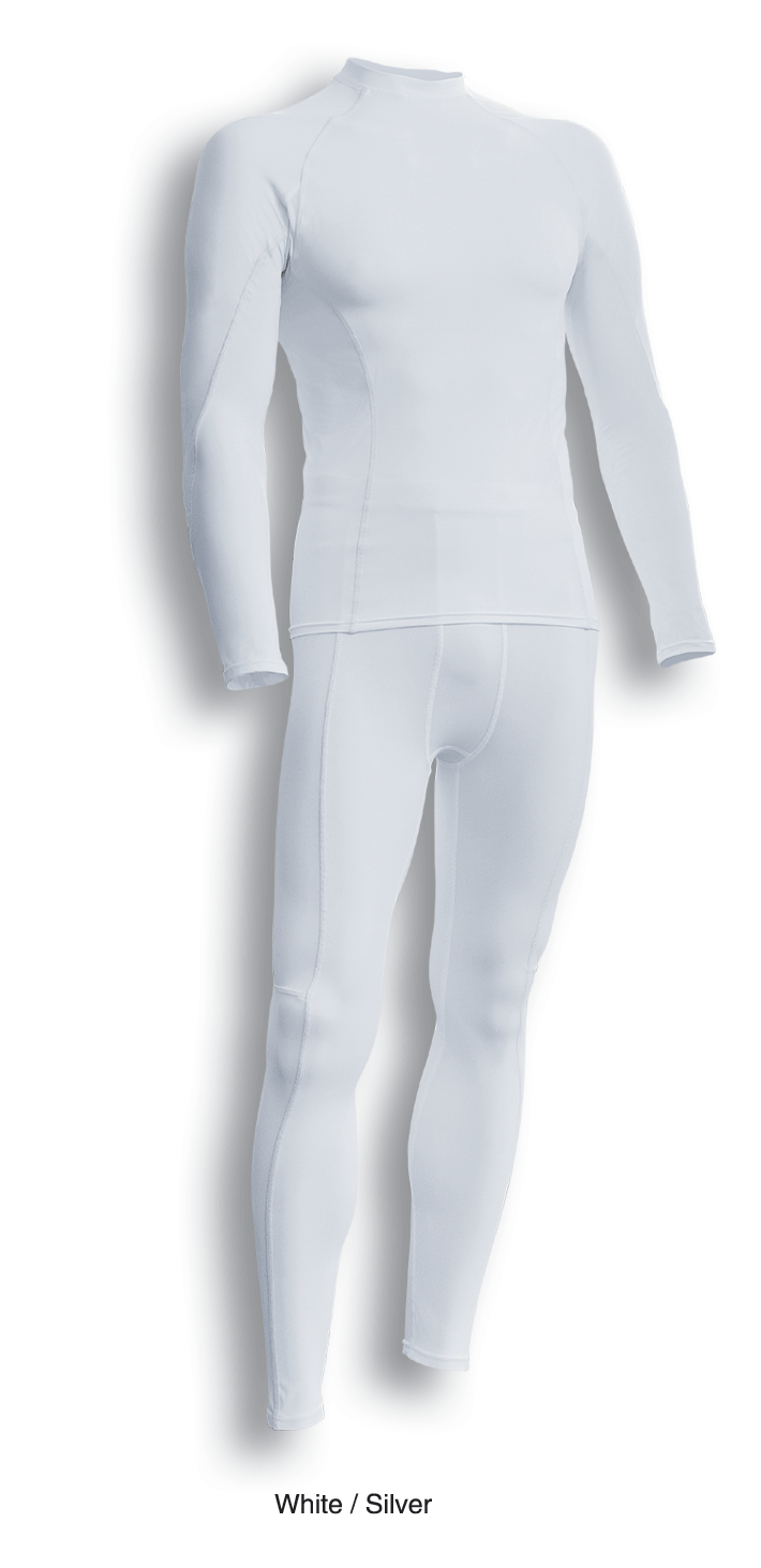 Mens Performance Compression Pants - White - sportscrazy.com.au