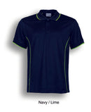 Ladies Essentials Polo - Navy/Lime