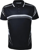 Sublimated Golf Polo - Black/White - sportscrazy.com.au