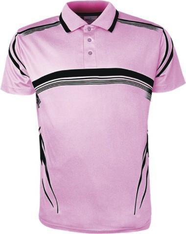Sublimated Golf Polo - Pink/Black - sportscrazy.com.au