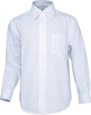 Girls Long Sleeve School Shirt - White