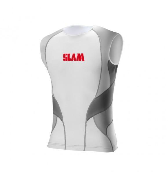 Slam Sleeveless Rash Shirt - White/Grey - sportscrazy.com.au