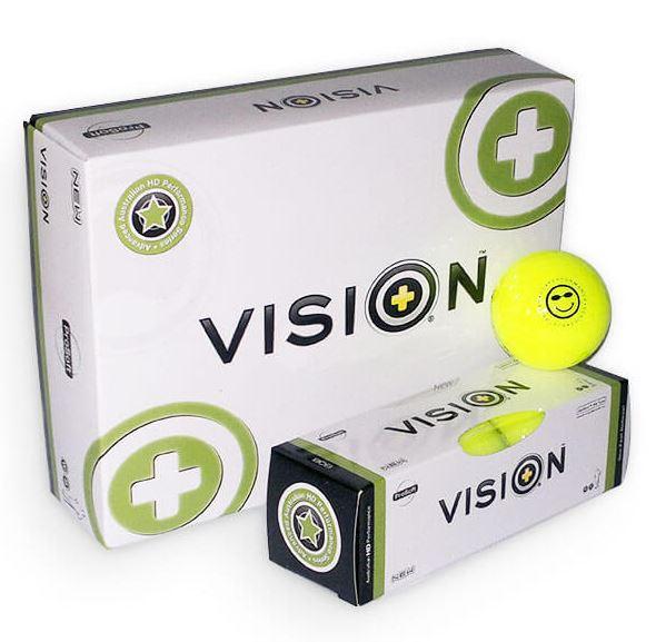 Vision Prosoft 808 UVee Yellow Tech Golf Balls - 2 Dozen