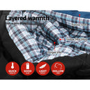 Weisshorn Double Sleeping Bag - Navy - sportscrazy.com.au