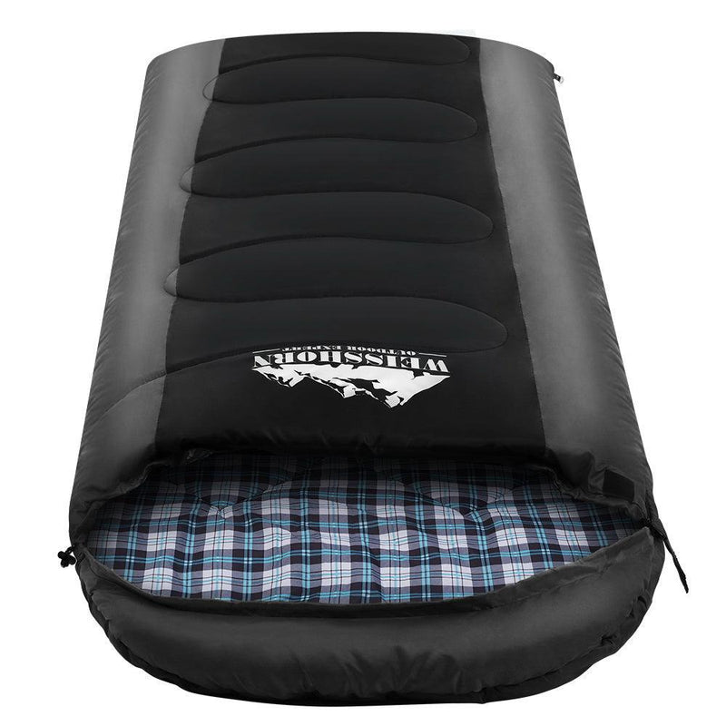 Weisshorn Sleeping Bag Single - Grey - sportscrazy.com.au