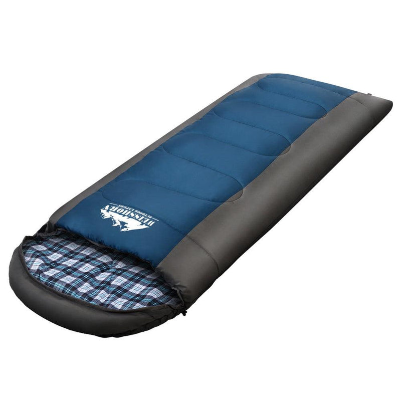 Weisshorn Sleeping Bag Single - Navy - sportscrazy.com.au