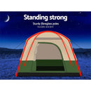 Weisshorn 4 Person Camping Tent - Green - sportscrazy.com.au