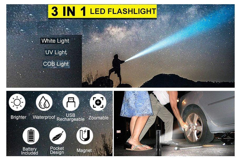 Waterproof Rechargeable UV Light Torch - sportscrazy.com.au