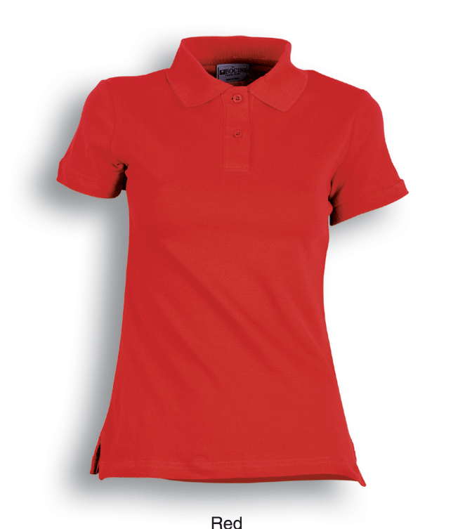 Ladies Casual Fitted Polo - Red