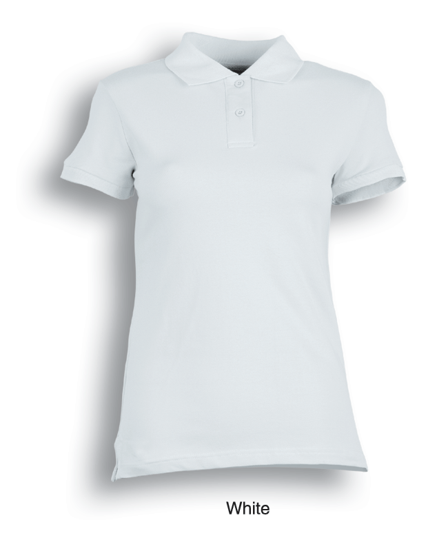 Ladies Casual Fitted Polo - White
