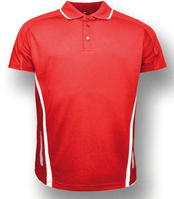 Elite Golf Polo - Red/White