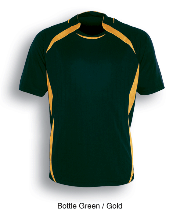 Adult Sports Soccer Jersey - Bottle Green/Gold - sportscrazy.com.au
