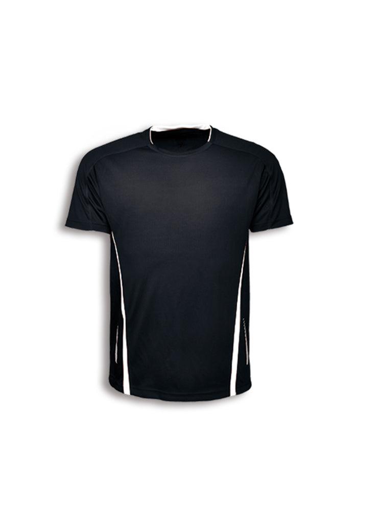 Mens Elite Sports T-Shirt - Black/White