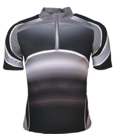 Ladies Cycling Jersey - Black/Charcoal