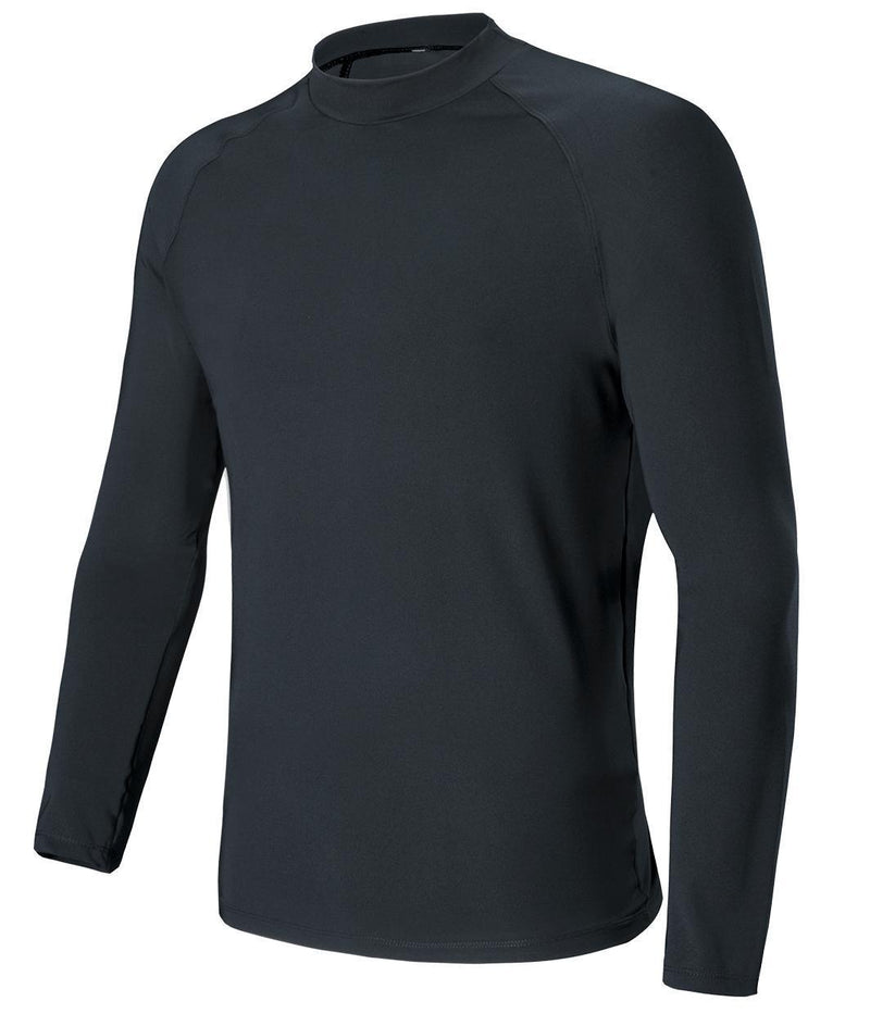 Mens Long Sleeve Rash Shirt - Black - sportscrazy.com.au