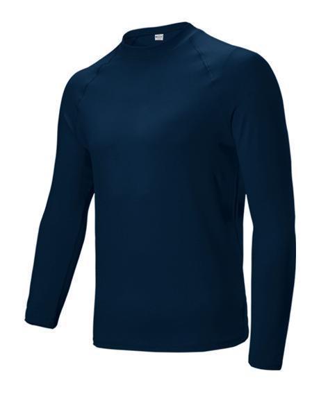 Mens Long Sleeve Rash Shirt - Navy - sportscrazy.com.au