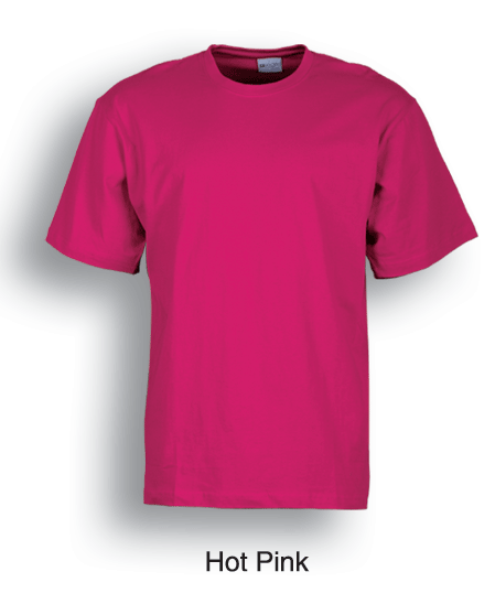 Adults Cotton Tee Shirt - Hot Pink