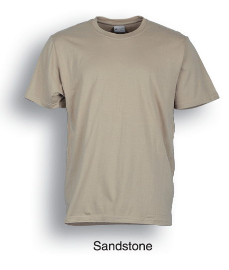 Adults Cotton Tee Shirt - Sandstone