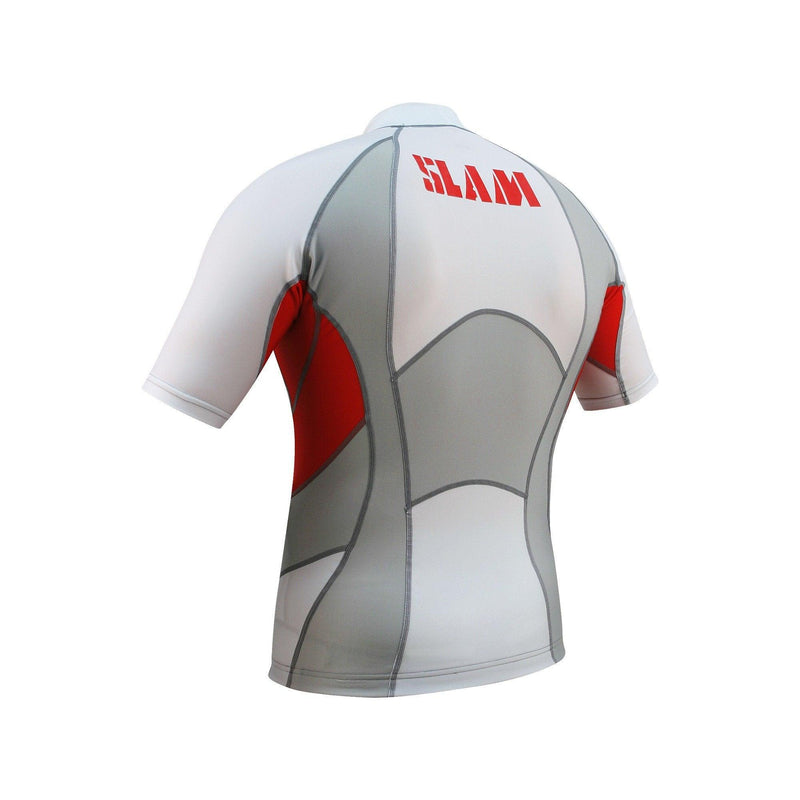 Slam Shortsleeve Rash Shirt - White/Red - sportscrazy.com.au