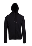 Cotton Face Bonded Fleece Hoodie - Black