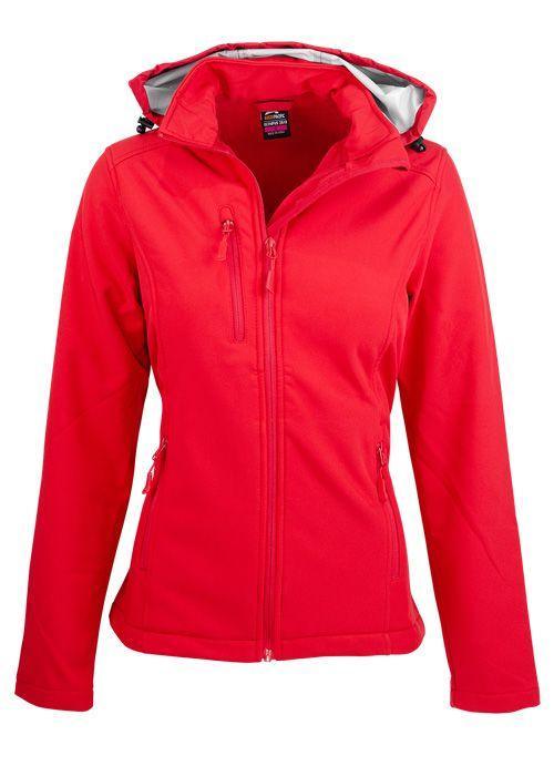 Ladies Olympus Softshell Jacket - Red - sportscrazy.com.au