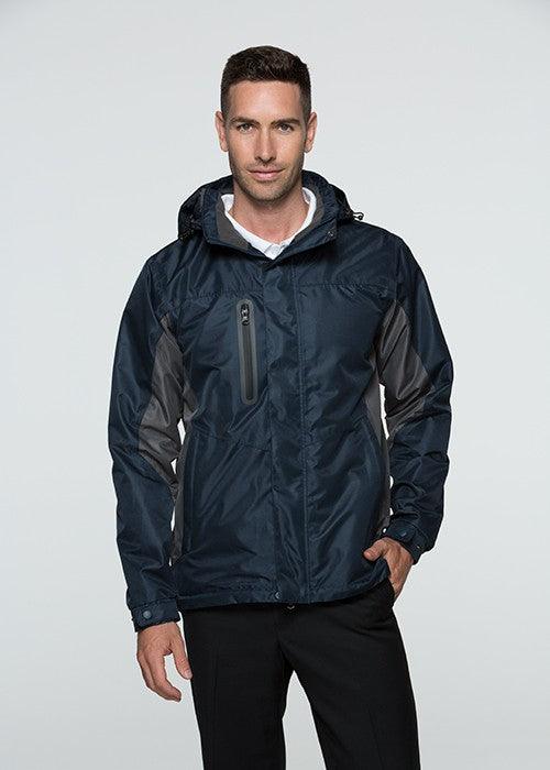 Mens Sheffield Waterproof Jacket - Navy/Grey