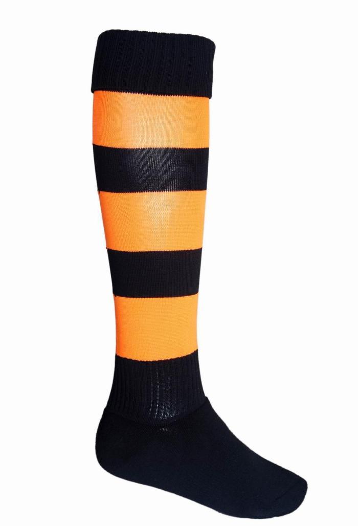 Team Sports Socks - Black/Orange - sportscrazy.com.au