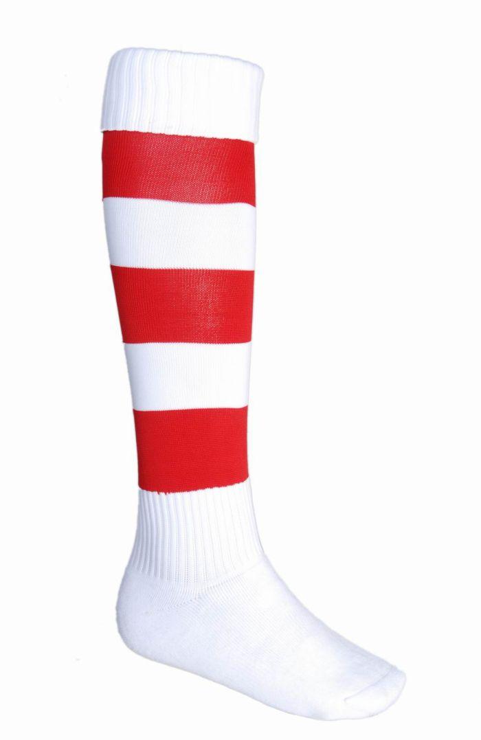 Team Sports Socks - White/Red