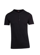 Mens Henley Tee - Black