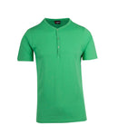 Mens Henley Tee - Emerald Green
